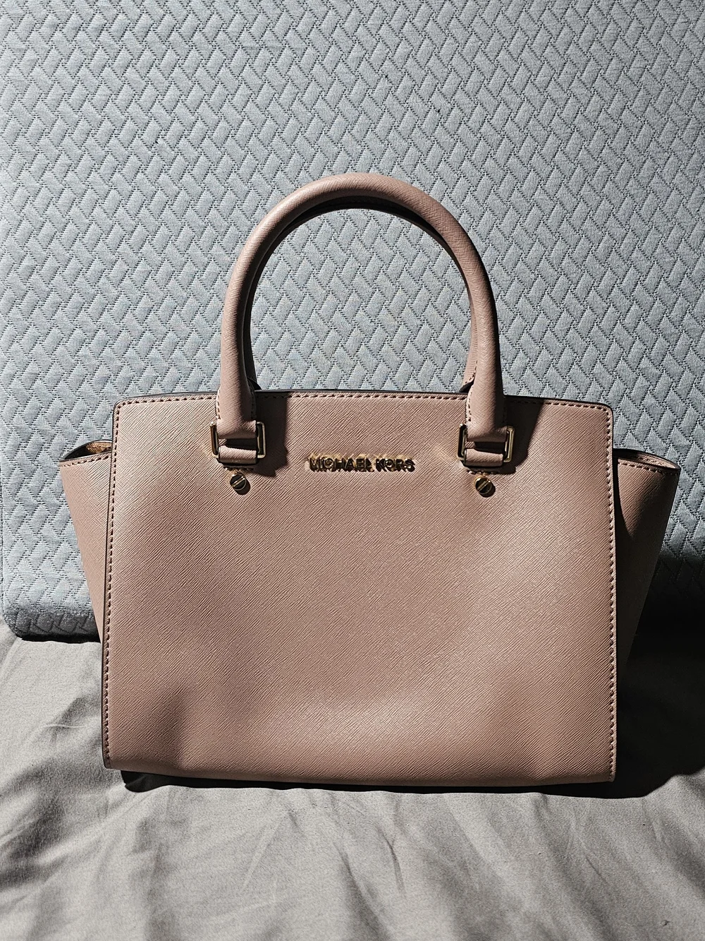 Authentic Michael Kors Pink Saffiano Leather Tote Bag
